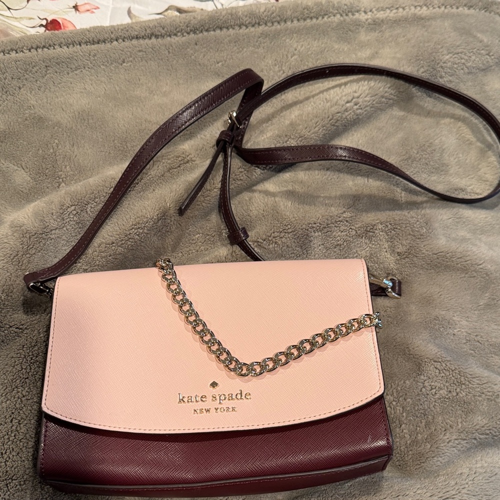 Kate Spade Blush and Wine Crossbody Bag